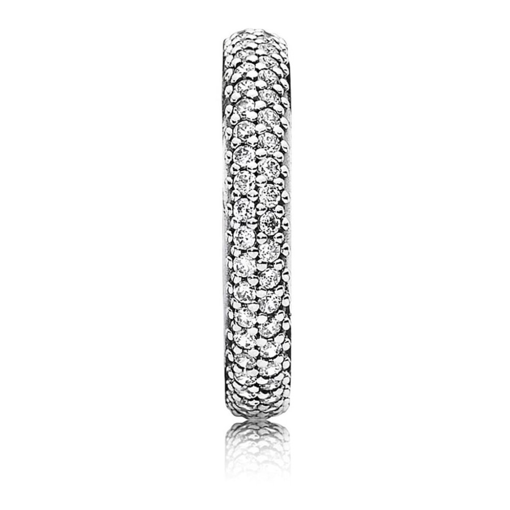 Pandora sterling silver cubic zirconia ring size 6